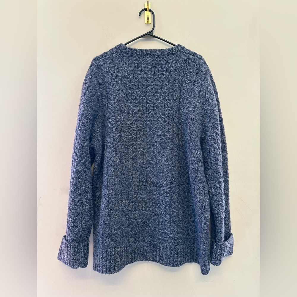 Duluth Trading Co Men's Heathered Gray 100% Wool Crewneck Sweater Large - Picture 5 of 6